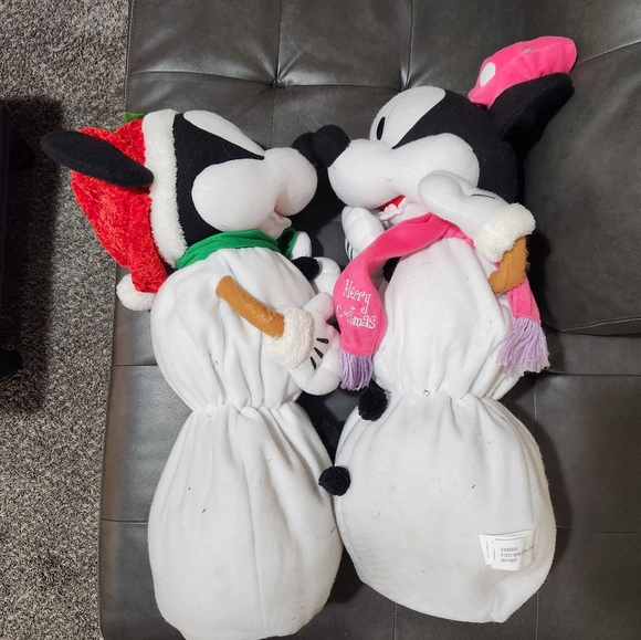Disney Stretch Mickey & Minnie Mouse Christmas Decorations 2ft Tall - Picture 4 of 9